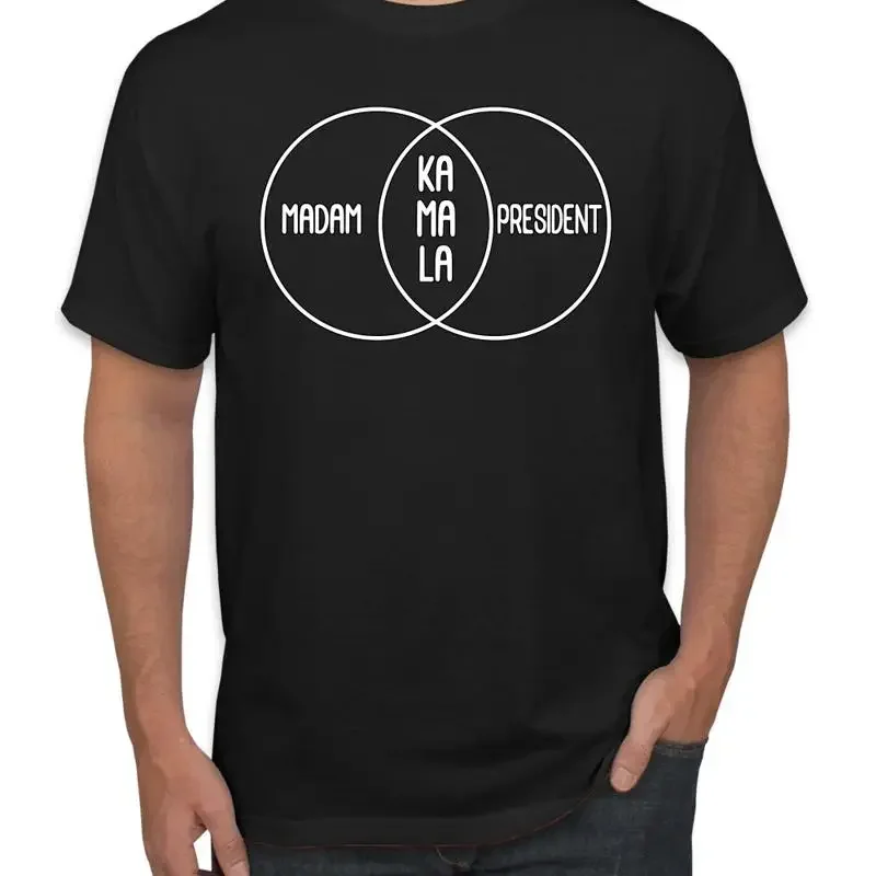 Madam President Kamala Harris Funny Venn Diagram Men's T Shirt