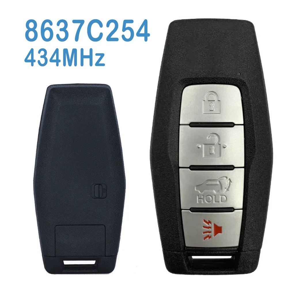 

KR5MTXN1 Auto Smart Remote FSK 434MHz 3+1B Without Chip 8637C254 Replace Smart Car Key For Mitsubishi Outlander 2021-2022