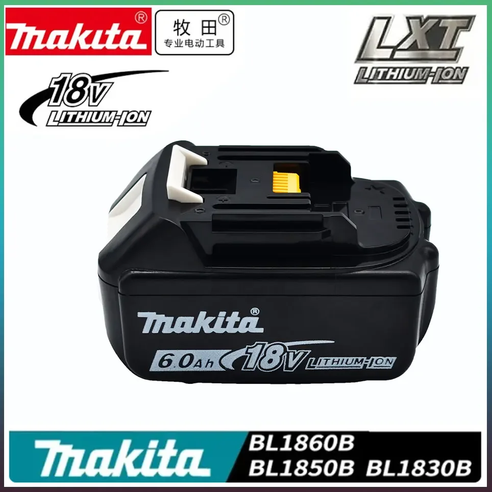 

Makita Original Lithium ion Rechargeable Battery 18V 6000mAh 18v 6.0Ah drill Replacement Battery BL1860 BL1830 BL1850 BL1860B