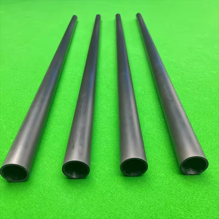 

High Quality 2.5mm Thick Carbon Fiber Shaft Pool Cue Low Deflection Butt Design for Snooker & Billiards