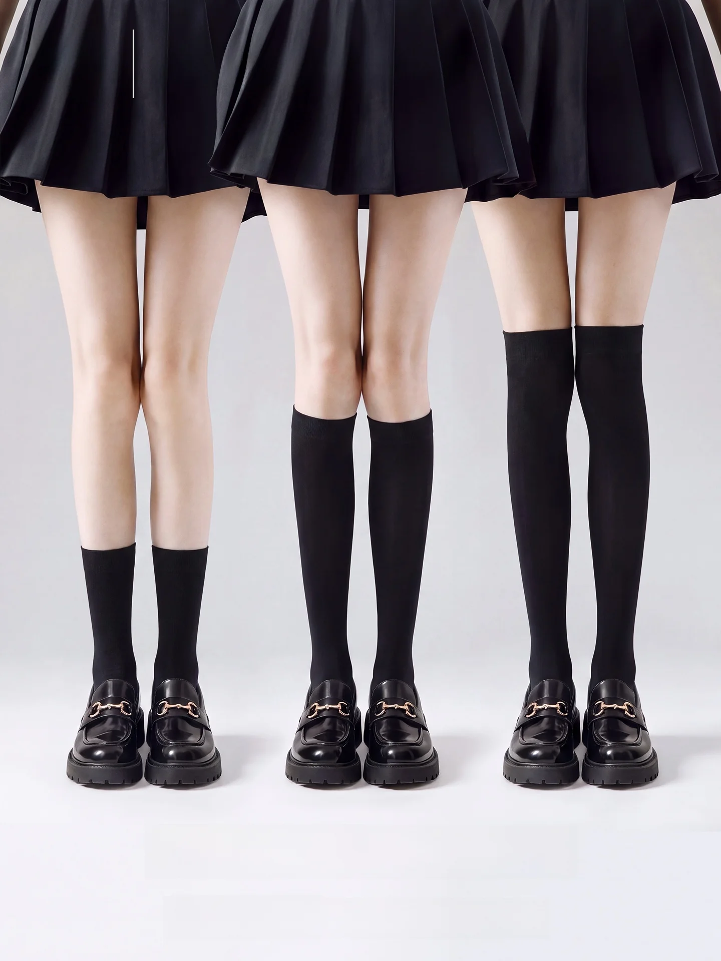 Woman High Tube Thin Summer Socks for Women Anti-Slip Long Leggings Knee High Stockings with Skirts JK High Tube Socks