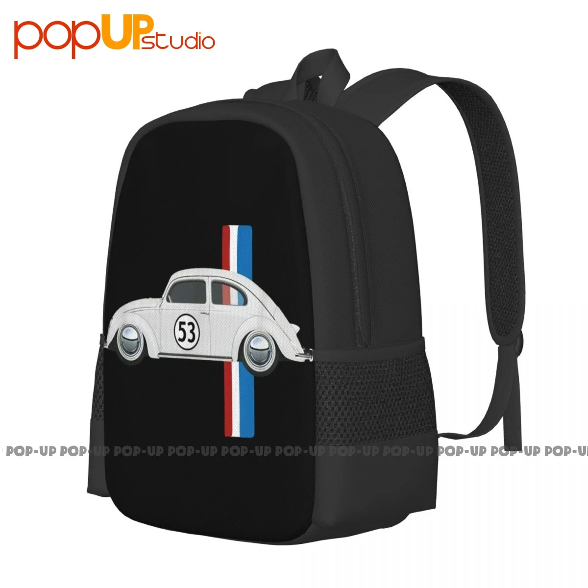 Classic Vintage Car Oldtimer 53 Bug Buggy Beetle Herbie Backpack Large Capacity Bookbag Eco Friendly