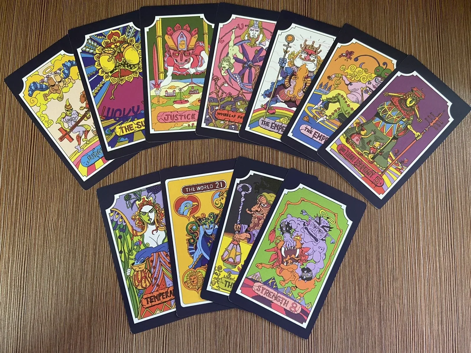 Tarot de jeux d'intérieur, 22 Grand Akana 9 Royal Gods Anime Ives Arre Adventure, Dio Jotaro Kujo Joseph Bruno BucciarSauMetal Box