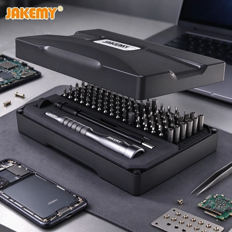 JAKEMY Precision Screwdriver Set Magnetic Bits Aluminum Alloy Handle Screw Driver for iPhone Computer Laptop Repair Tool JM-8177