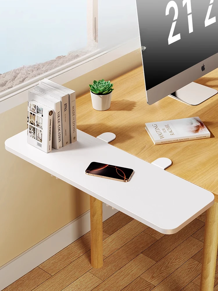 Eary Foldable Wooden Desktop Extender Tray Table Plate Extending Board Office Computer Working for Keyboard Mouse Hand JJ1312
