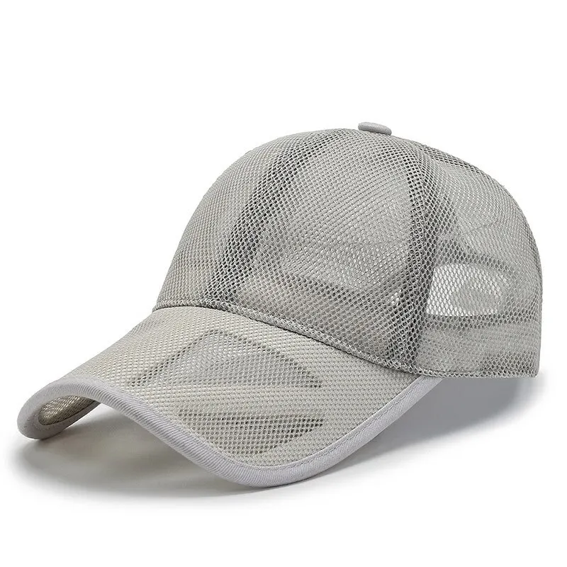 Summer Men Hat Openwork Brim Breathable Mesh Cap Outdoor Sports Sunscreen Baseball Women Sunhat