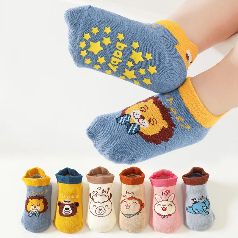 Lawadka 0-3T Cotton Baby Socks For Girls Boys Newborn Floor Girls Boys Toddler Socks Anti Slip Casual Short Children's Home Sock