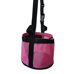 Bolsa alimentadora caballos Y1UB con correa para cuello, soporte para heno, cubo, remolque caballos, cubo para bolsa