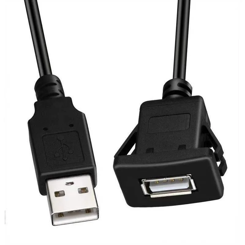 Cavo di prolunga per montaggio a incasso a pannello USB 3.0 con fibbia per cruscotto del motociclo della barca del camion dell'auto 1M