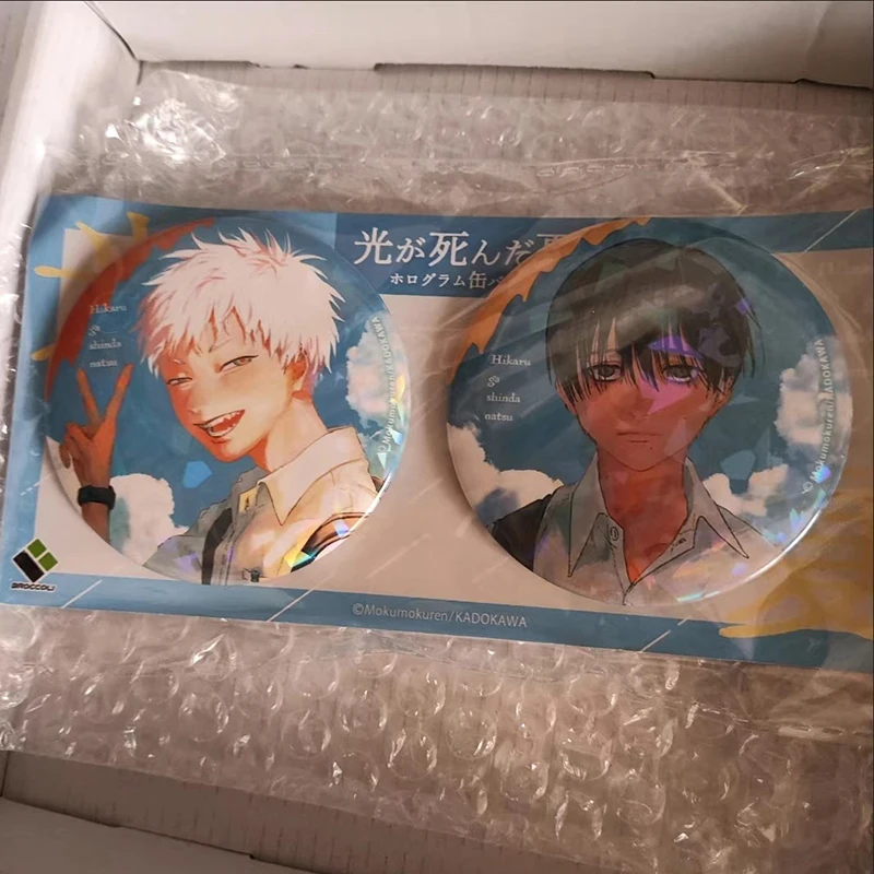 Gorący 58mm Anime The Summer Hikaru Died Tsujinaka Yoshinori Strój Cosplay Odznaka Przypinka Szczelek z Blachy Broszka Rekwizyt Prezent na Boże Narodzenie