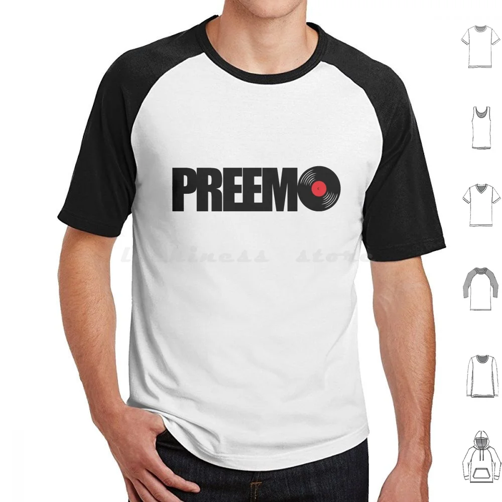 Preemo Hip Hop Print T Shirt Big Size 100% Cotton Dj Premier Preemo Dee Jay Rap Hip Hop Old School Vintage Retro 90s