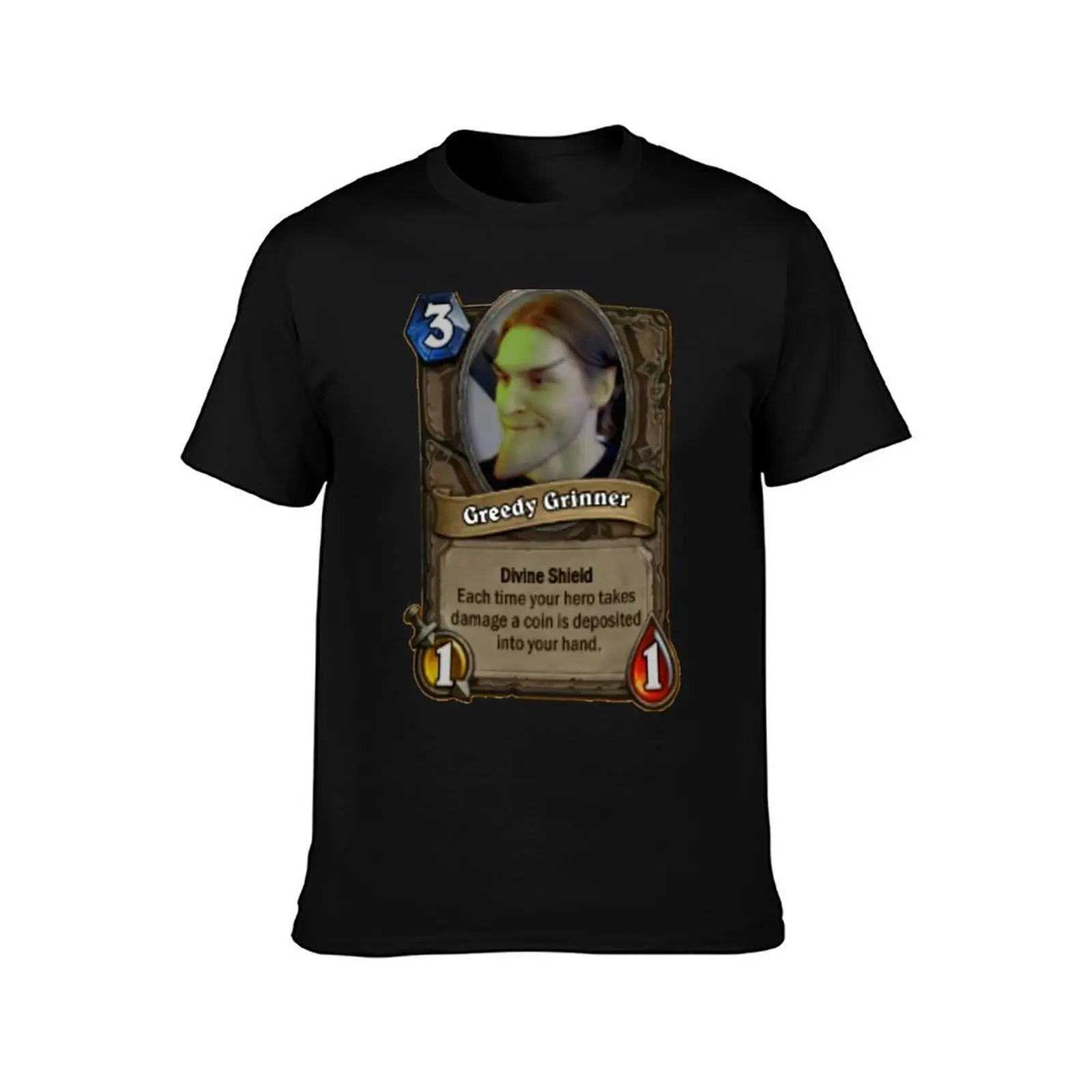 Jerma985 Greedy Grinner T-Shirt Running Gym Short Sleeve Sports Tee T-Shirt