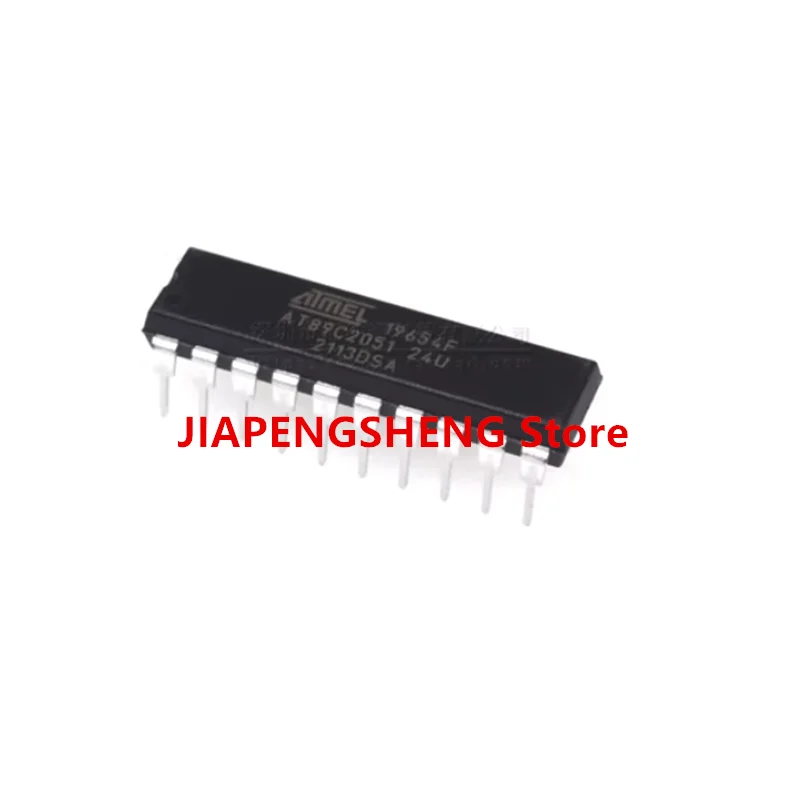 AT89C2051 AT89C2051-24 PU into DIP - 20 8-bit Microcontroller 8051 2 K Flash Memory, 5Pcs