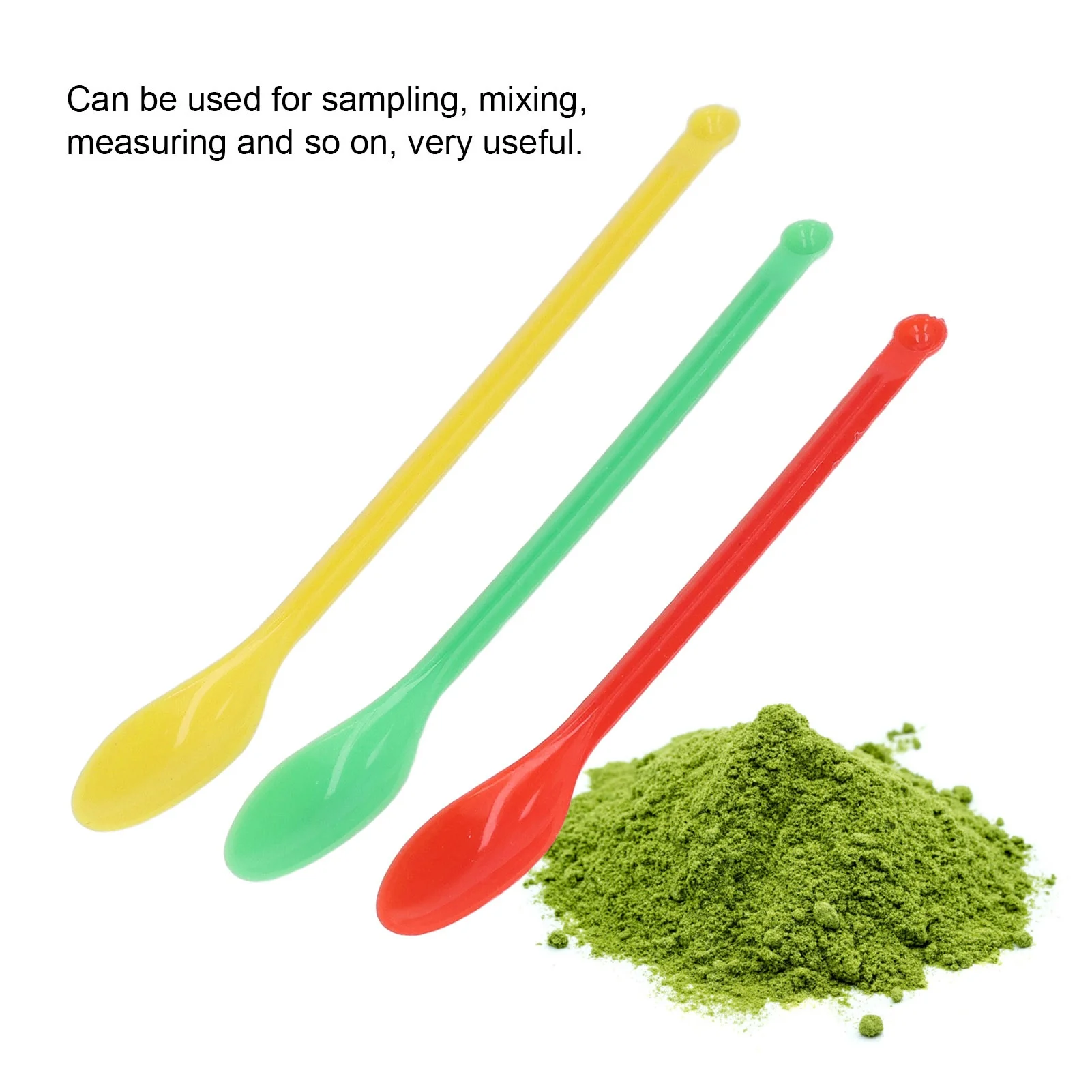 C9 20Sets Laboratory Spoon Scoop Plastic Double Ended Green Red Yellow Measuring Tool Home Gadgets Kitchen Gadgets Accessories