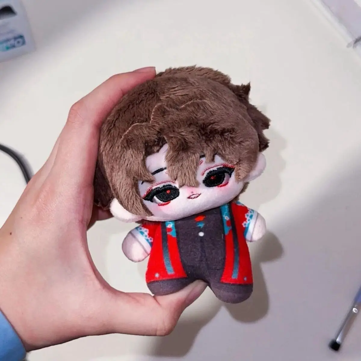 

Stuffed 10cm Anime God of Drama Chen Ling Attribute Cartoon Plush Doll Toy COS Dress-up Children Adults Collectible Cotton Gifts