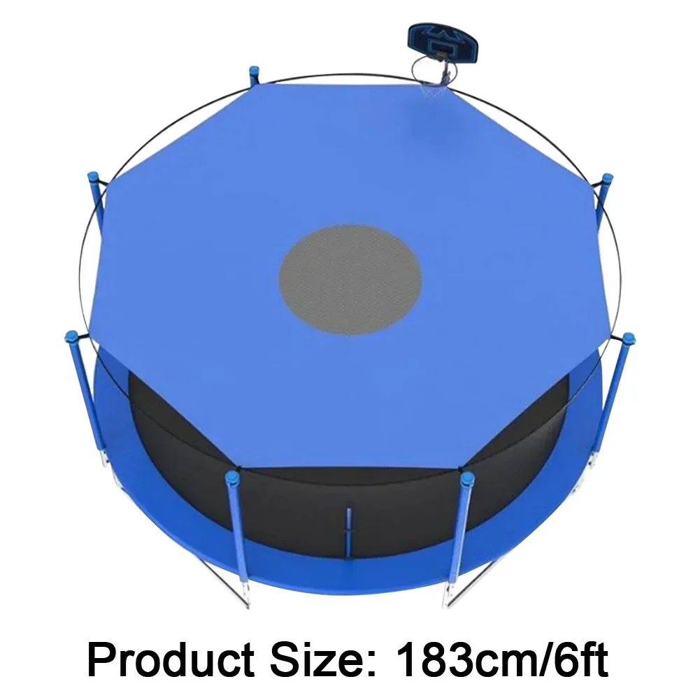 6/8/10ft Trampoline Cover Anti-UV Waterproof Trampoline Shade Cover Sunshade Roof Accessories for Outdoor Backyard Playground view 6