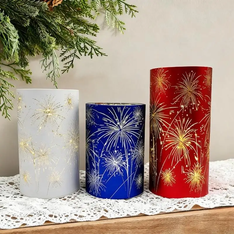 Celebration LED Pillar Flameless LED Party Holiday Homes Decoration Table Lamp Enduring M4YD