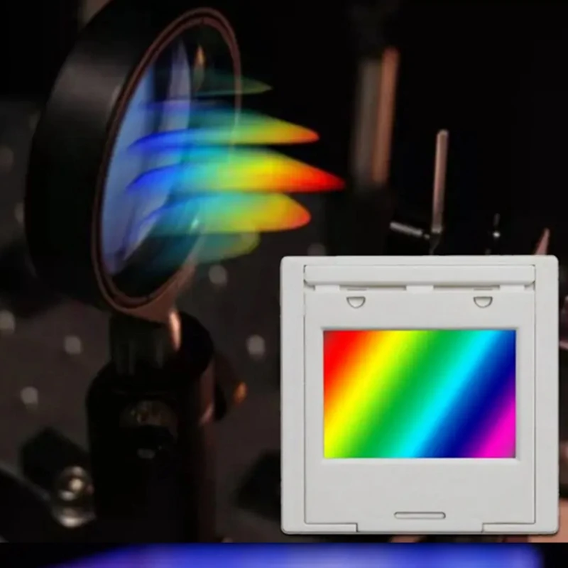 Transmission Diffraction Grating With Frame Line Spectrophotometer Diffraction Grating Optical Teaching Experiment-ABRI