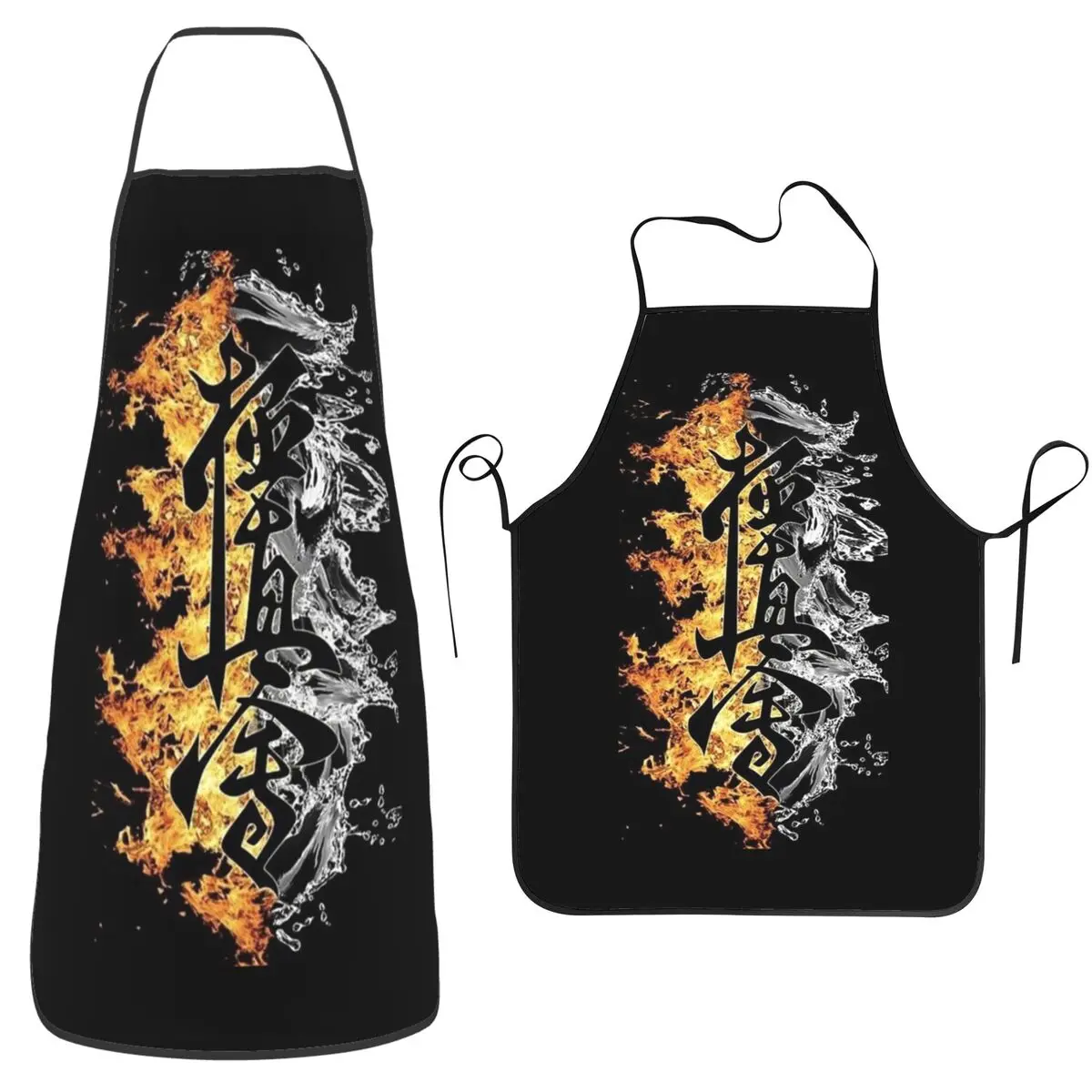 Kyokushin Karate Bushido Values Apron Chef Cooking Tablier Sleeveless Bib Kitchen Cleaning Pinafore for Women Men Painting