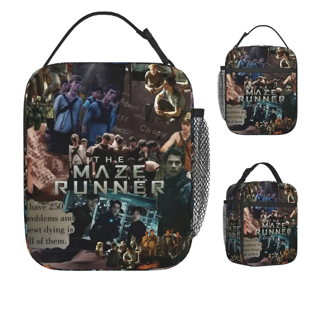 

The Maze Runner American Science Fiction Film Lunch Bag Picnic Lunch Box For Unisex Leisure Thermal Tote Handbags Cooler Bag