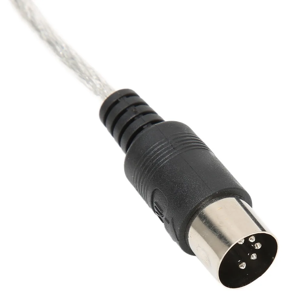 Cable USB a MIDI 2 en 1, sin necesidad de controladores, Plug and Play, 16 canales, PC a sintetizador, cable adaptador MIDI de 2 m/6.5 pies