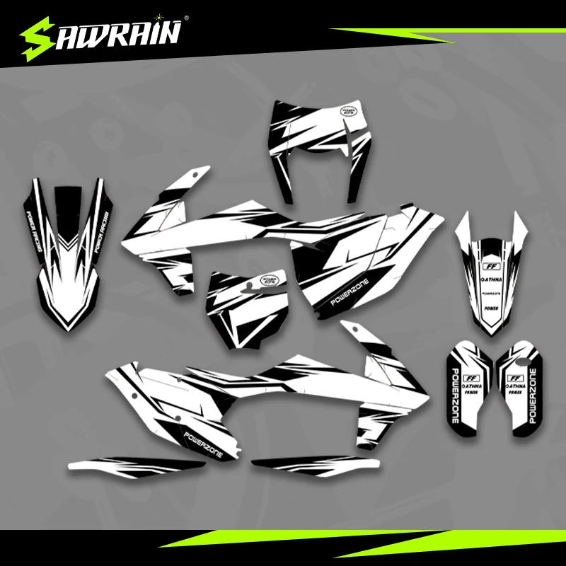 

Мотоциклетные графические фоны Sawrain, наборы наклеек для KTM EXC XCW SXF 16-18SXF 17-19EXC 011