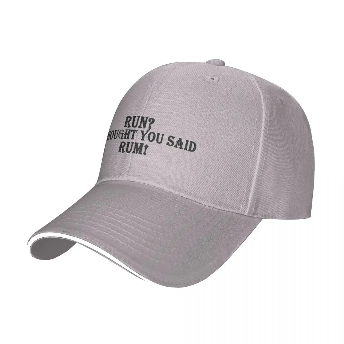 

Run I Thought You Said Rum! Cap Baseball Cap Visor Hat male Women's