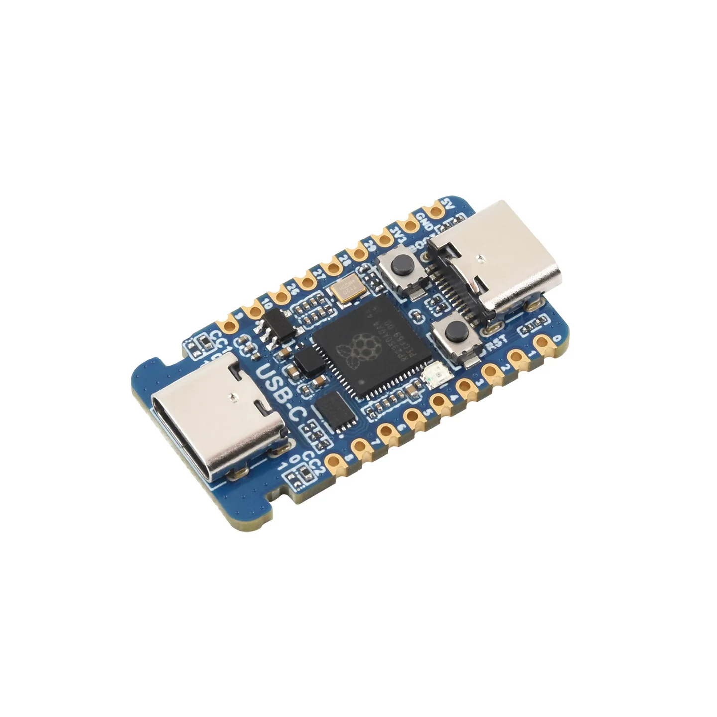 Waveshare RP2350-USB-C Microcontroller Development Board Based On Raspberry Pi RP2350A, Dual-Core Dual-Architecture