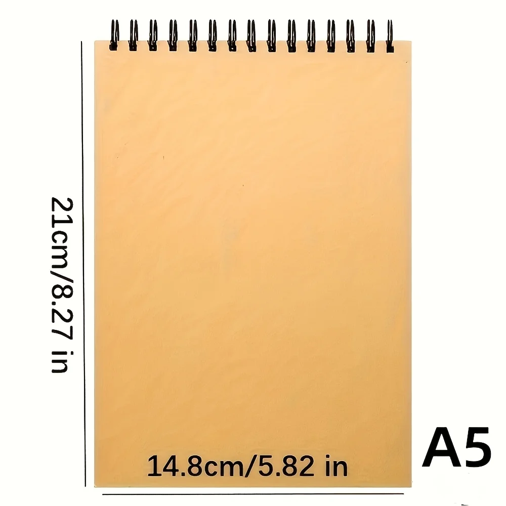 3pcs A5 Coil Sketchbooks with 30 Sheets Each, a Thick Drawing Book for Art Students to Carry Around with Them