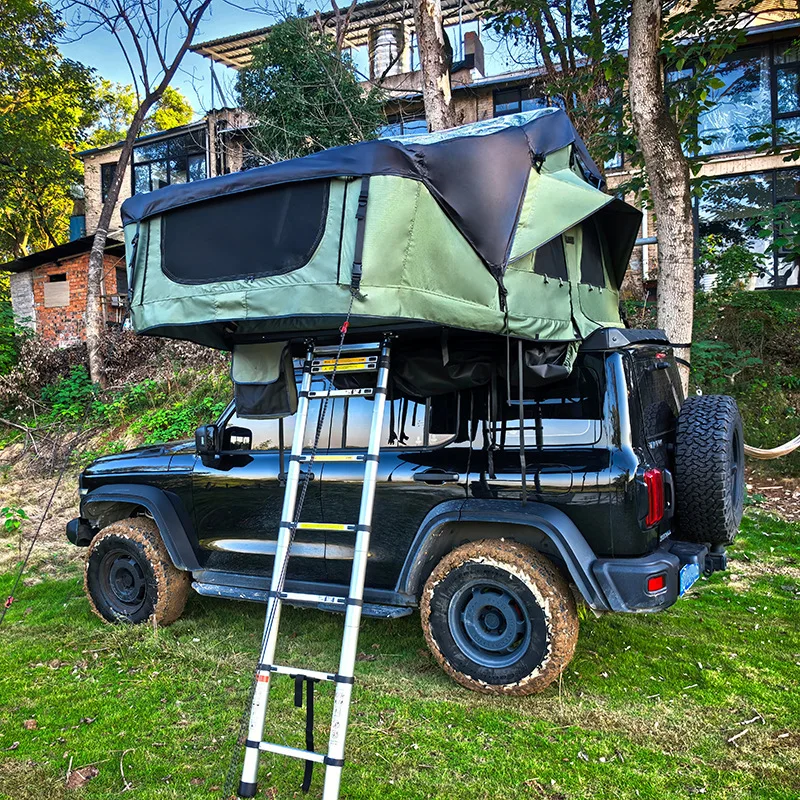 With backrest soft roof roof tent one-click storage folding car camping equipment outdoor rainproof camping artifact