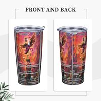 Pokemon Fezandipiti Adrena Pheromone Tumbler  Hot Drinks Water Bottle Keep Heat Stainless Steel Thermal Mug Travel Mugs Cup