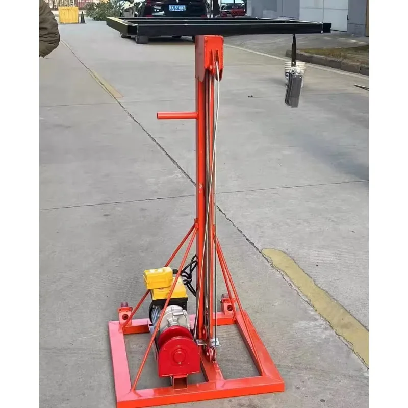 Multifunctional Lifting Crane Ceiling Hoist for Roller Door HVAC Fire Pipe Glass Lifting 3/4/5M Lifting Height
