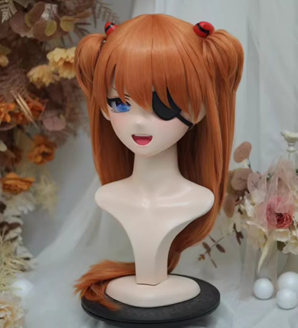 カスタマイズされたフルヘッドマスク,女性と女の子のための日本のアニメキャラクター,ロック付き,クロンドレス人形,かわいい,NFD312-33