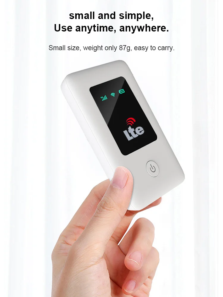 4G router Wireless lte wifi modem Sim Card Router MIFI pocket hotspot built-in battery portable WiFi 10 WiFi users