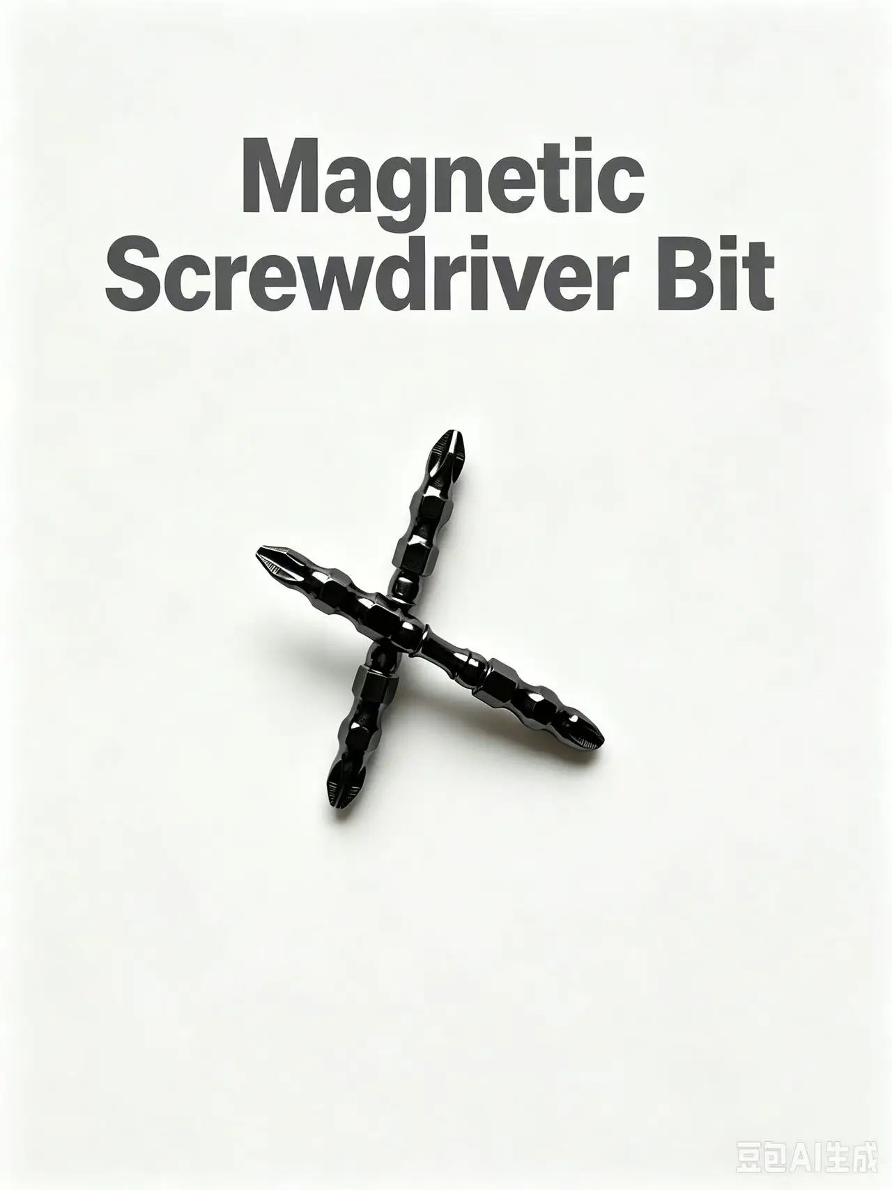 Double‑End Anti‑Slip Screwdriver Bit, High Hardness Magnetic Phillips Drill Bits for Impact Driver