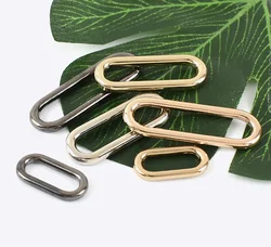 1pcs O Ring Metal Oval Buckles Shoes Clasp Egg Button Bag Strap Connect Rings Adjust Hook Accessories for Handbags