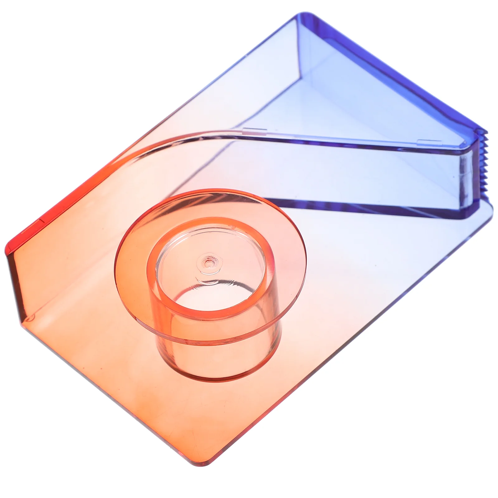 그라데이션 컬러 작은 테이프 거치대, 미니 데스크탑 사무실 기계 포장, 어린이 스티커, Pp 와시, 빨강 및 파랑