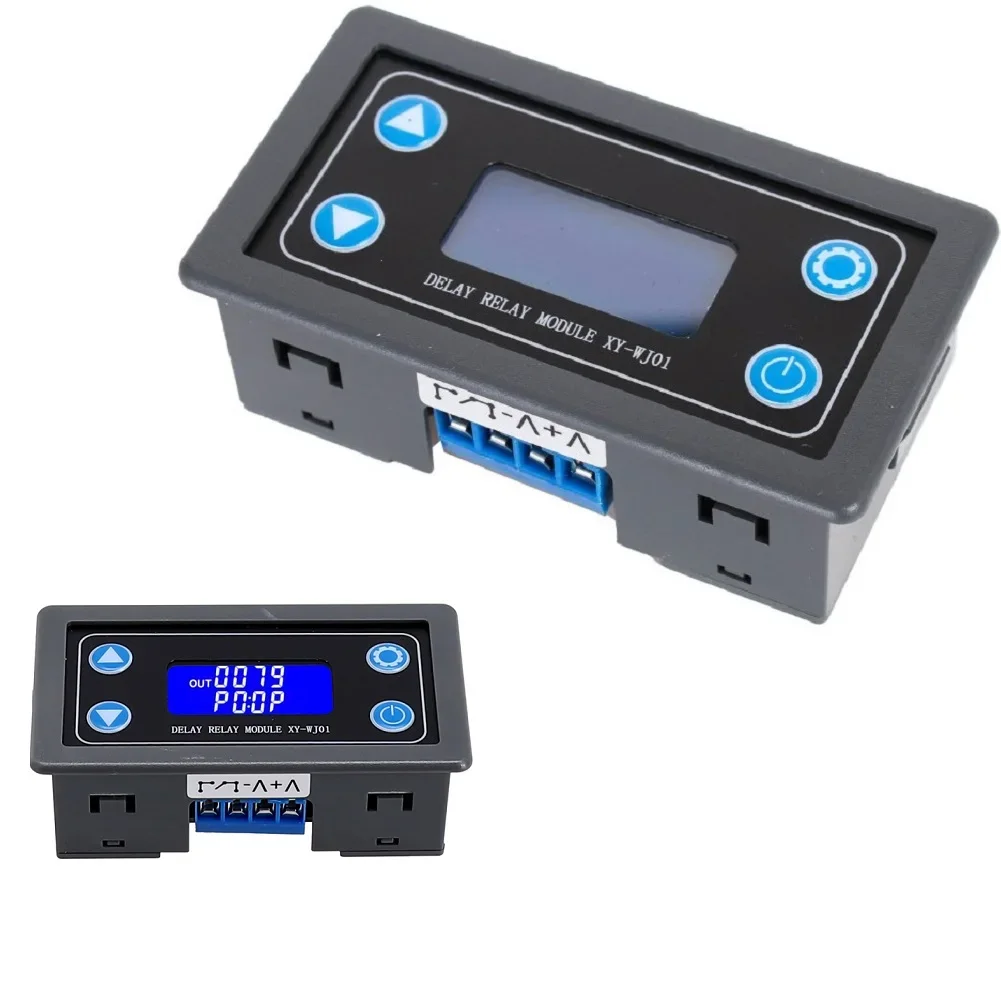 Delay Timer Module 6-30V Power Supply DC-12V Controller Board LCD Display Digital Timer Switch Dual Display Delay Timer Tool