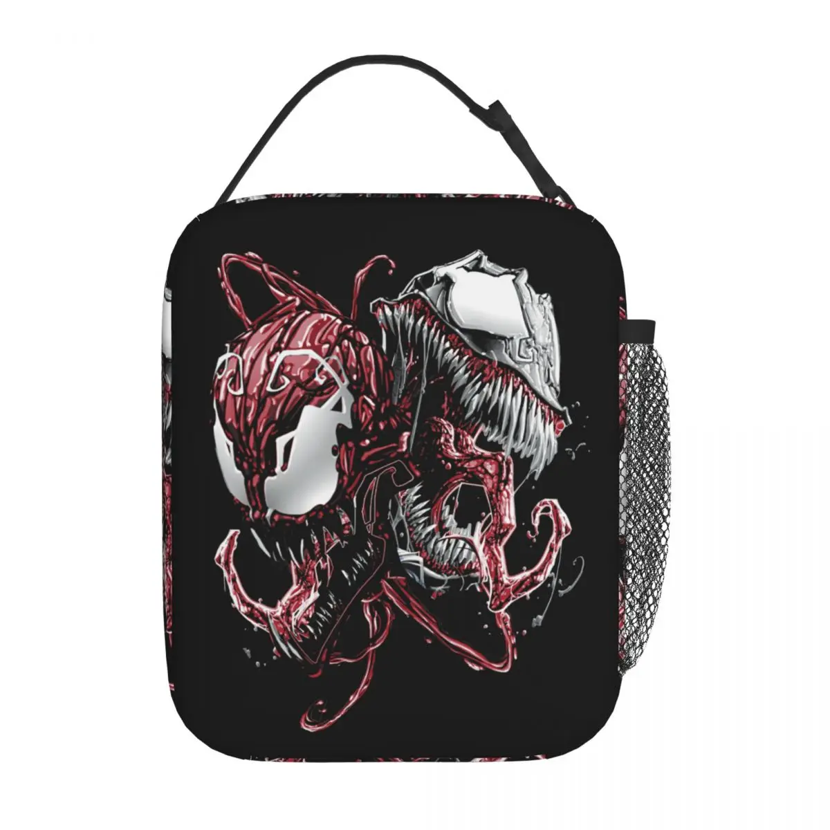 Carnage And Venom Insulated Lunch Bag High Capacity Lunch Container Cooler Bag Tote Lunch Box School Outdoor Girl Boy