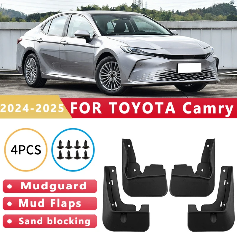 

Mud Flaps Fit for TOYOTA Camry LE 2024-2025 Mudguards Tire Fenders Splash Proof Accessories Wheel Guards 4ps
