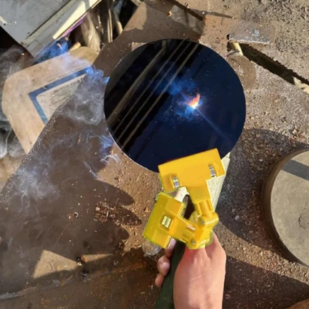 Auto Dimming Welding Blackout Panel Flame Resistant Round Clip On Welding Panel 16cm Adjustable Clip Welding Shield Panel