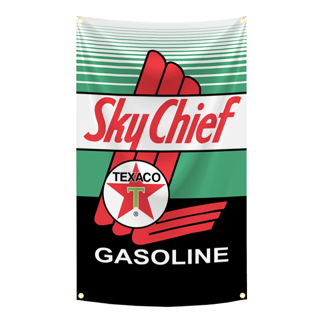 60x90cm 90x150cm 120x180cm Texacos Motor Oil Flag Tapestry Polyester Vintage Racing Man Cave Wall Decoration Banner