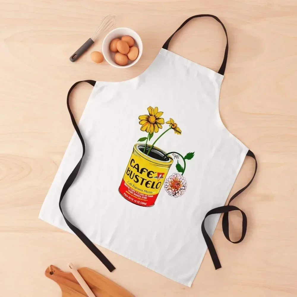 

Coffee and Flowers for Breakfast Apron Goods For Home And Kitchen Waterproof Things For The Home barber uniform Apron