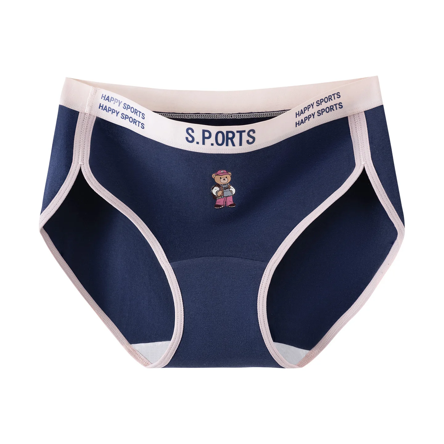 

Женские трусики из чистого хлопка, дышащие, со средней посадкой, с высоким вырезом.