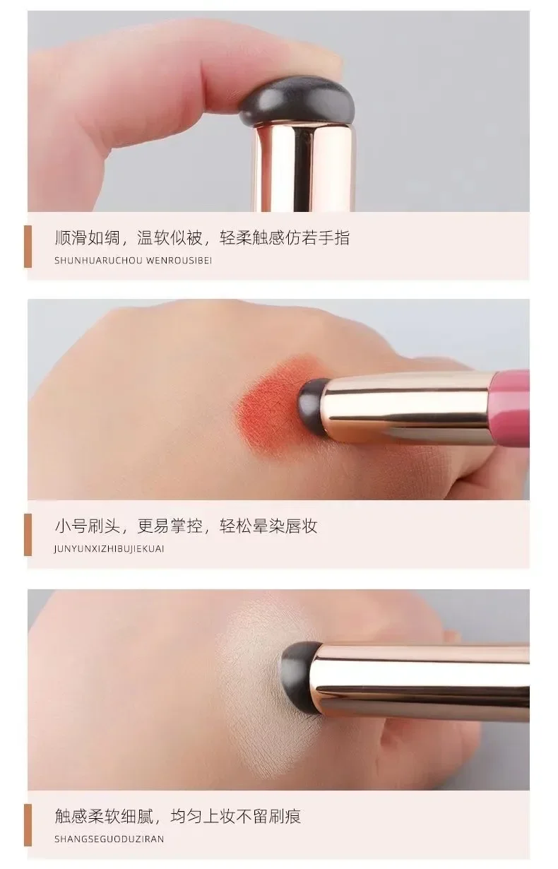 Silicone Lip Brush With Lid Silicone Angled Concealer Brush Like Fingertips Q Soft Angled Concealer Makeup Brush Tool