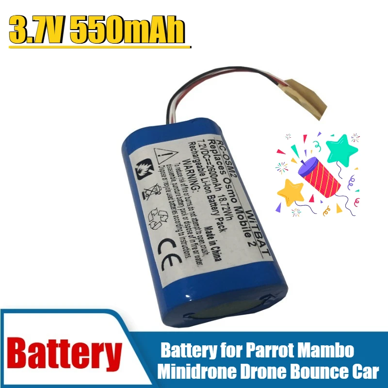 

3.7V 550mAh Battery for Parrot Mambo Minidrone Drone Bounce Car