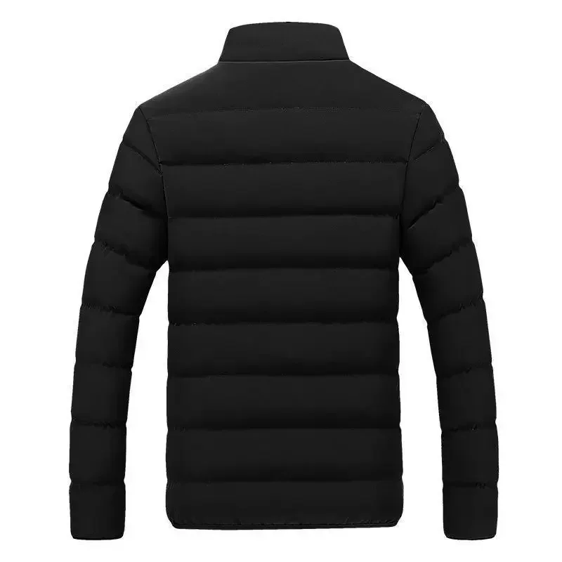 This season's best-selling new men's long-necked casual thick-cotton pullover outdoor jacket, in regular style, with a casual lo