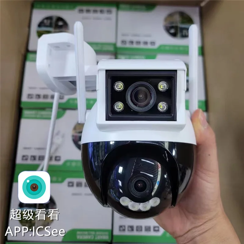 4MP 1080P iCsee APP Full Color Night Vision Wireless PTZ IP Dome Camera AI Humanoid Detection Home Security CCTV Monitor