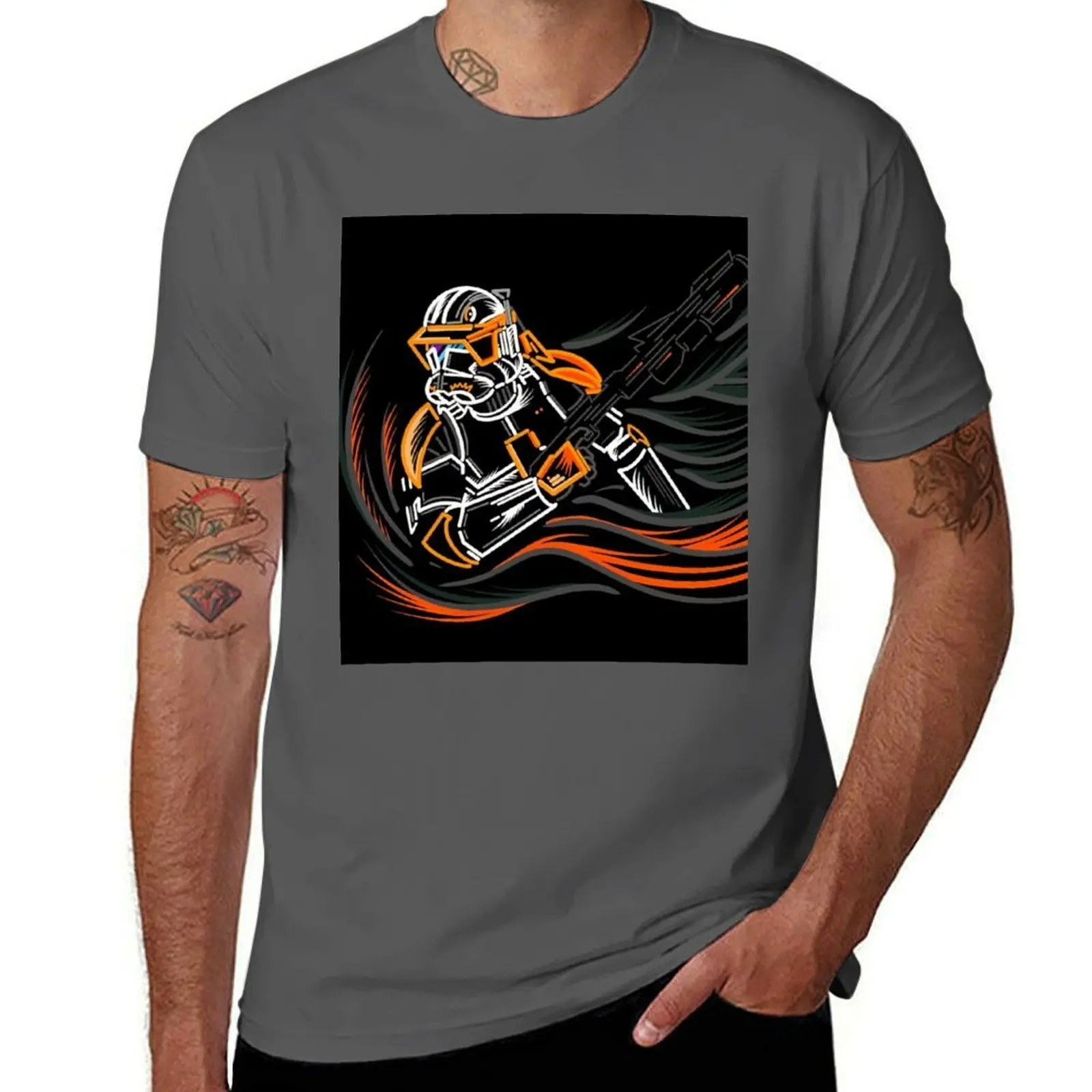 SW CW Cody 212th Battalion Minimalist Art T-Shirt Basic Breathable Solid Color T-Shirt