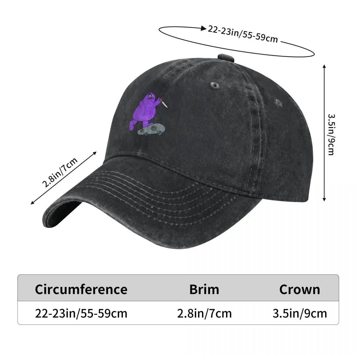 Grimace Baseball Cap Mountaineering Luxury Man Hat Woman Men's